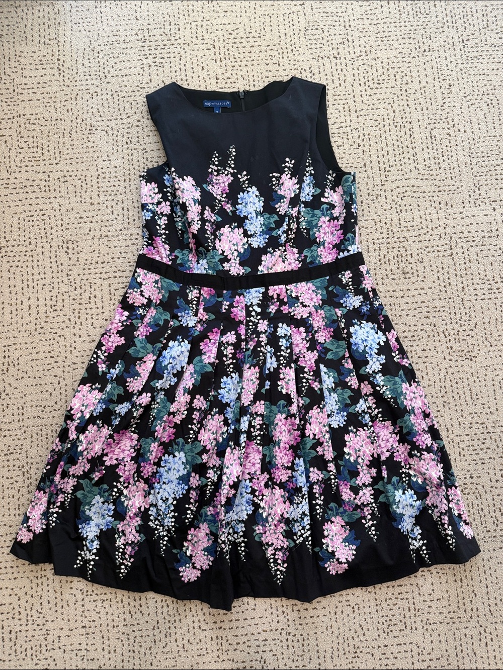 Navy Floral women’s Dress by Talbots 12